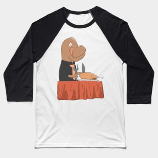 Thanksgiving T.rex Baseball T-Shirt